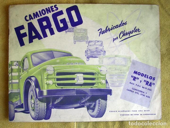 Coches y Motocicletas: ANTIGUO CATALOGO CAMIONES FARGO. MODELOS R Y RA. FABRICADOS POR CHRYSLER.