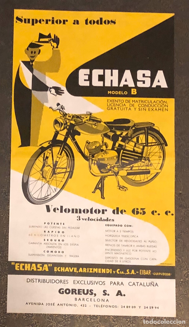 Publicidad Moto Folleto Publicitario De Velo Verkauft Durch Direktverkauf