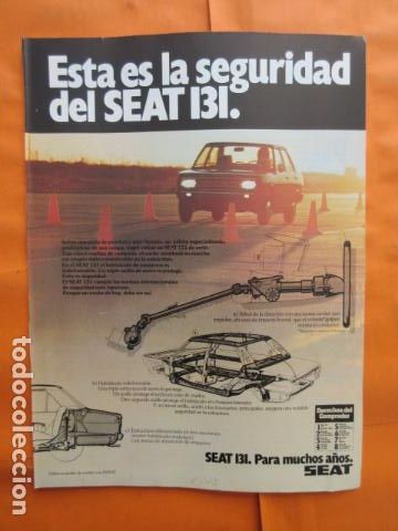 Automobili e Motociclette: PUBLICIDAD 1978 - COLECCION COCHES - SEAT 131