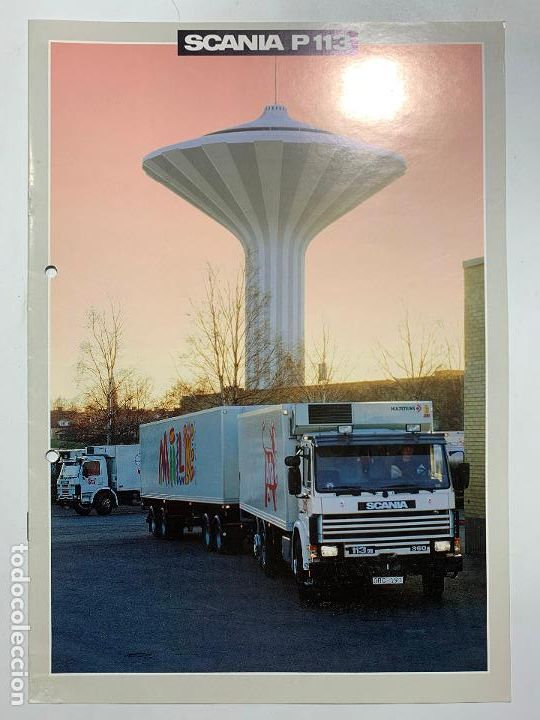 Automobili e Motociclette: catalogo folleto publicidad original camion scania p113 p 113 de 1990