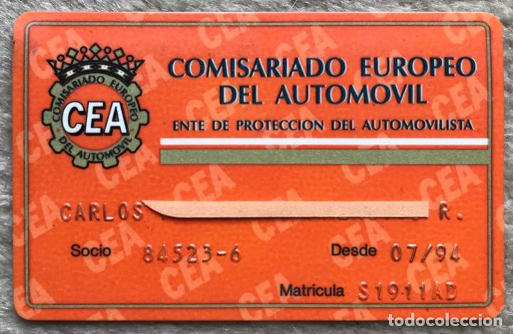 Coches y motocicletas: Carnet Comisariado europeo del autom&oacute;vil - Ente de protecci&oacute;n del automovilista - A&ntilde;o 1994