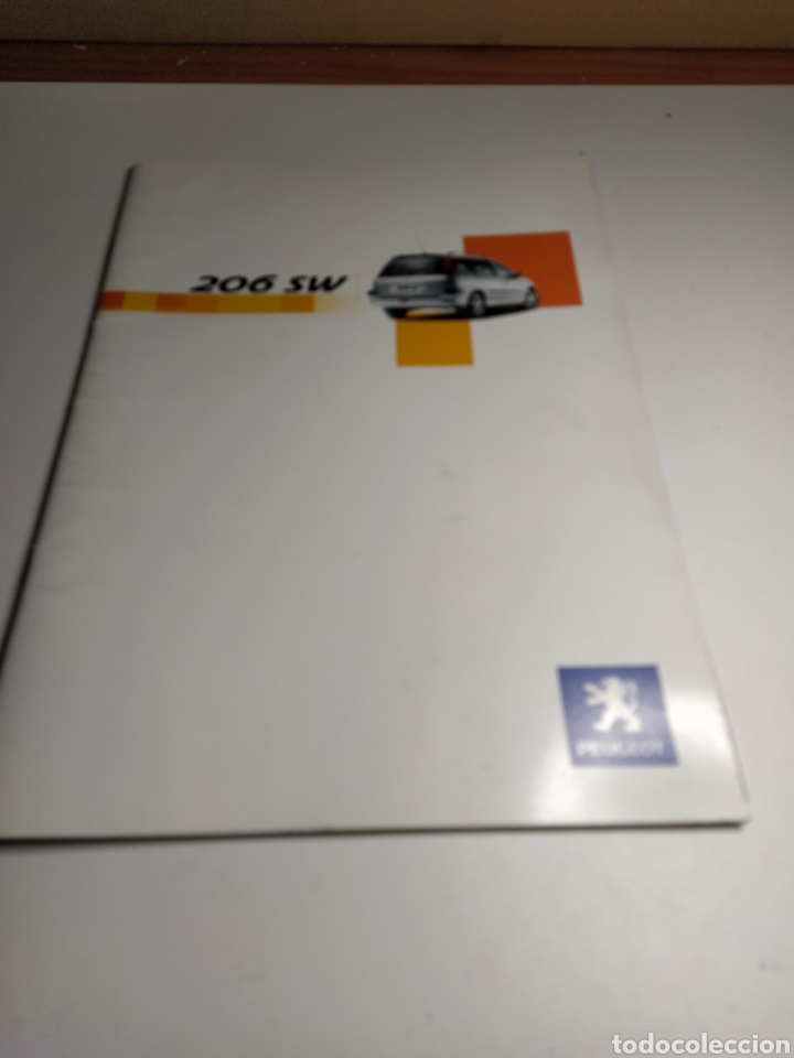 Coches y Motocicletas: Cat&aacute;logo folleto Peugeot 206 sw