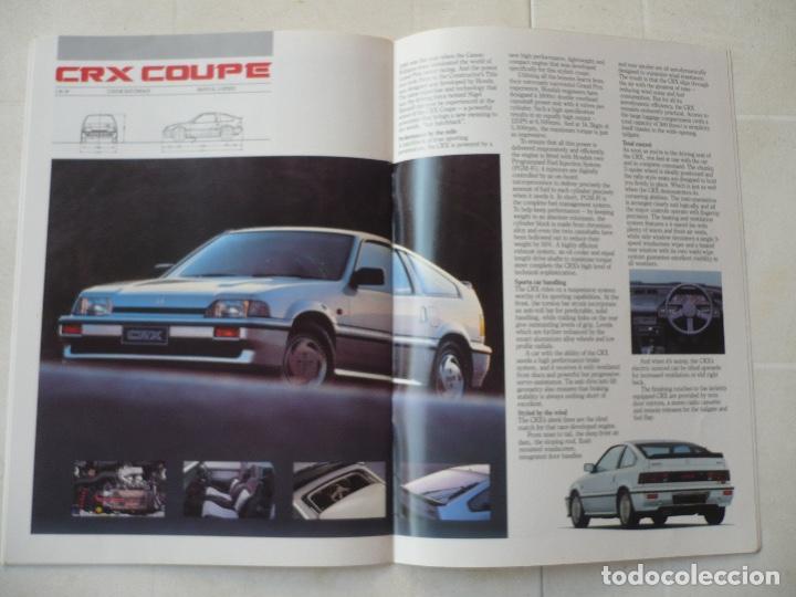 Coches y Motocicletas: 1987 CAT&Aacute;LOGO HONDA , INCLUI HONDA CRX E TODOS LOS MODELOS DE 1987