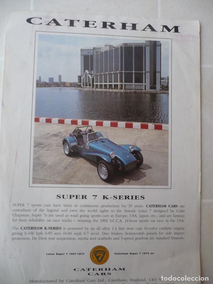 Carros e motociclos: CAT&Aacute;LOGO CATERHAM SUPER 7 K SERIES