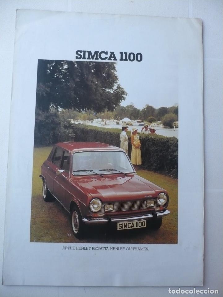 Carros e motociclos: CAT&Aacute;LOGO SIMCA 1100