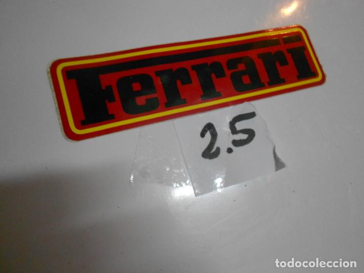 Coches y motocicletas: ANTIGUA PEGATINA VINTAGE A&Ntilde;OS 90 - FERRARI - ENVIO INCLUIDO A ESPA&Ntilde;A