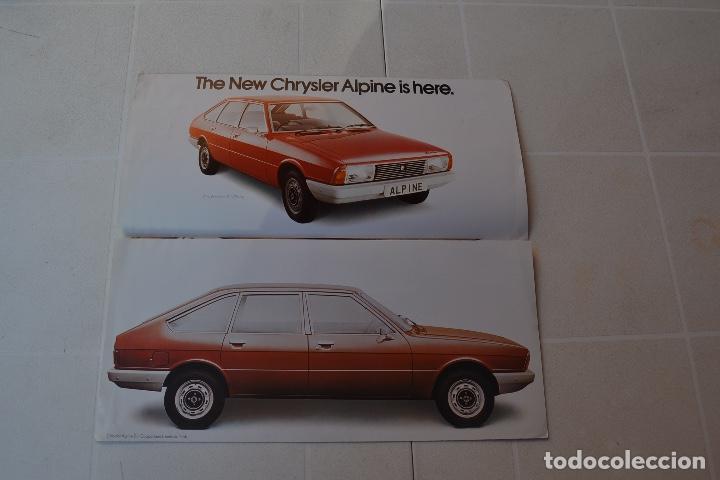 Coches y Motocicletas: 1975 CAT&Aacute;LOGO THE NEW CHRYSLER ALPINE RARO