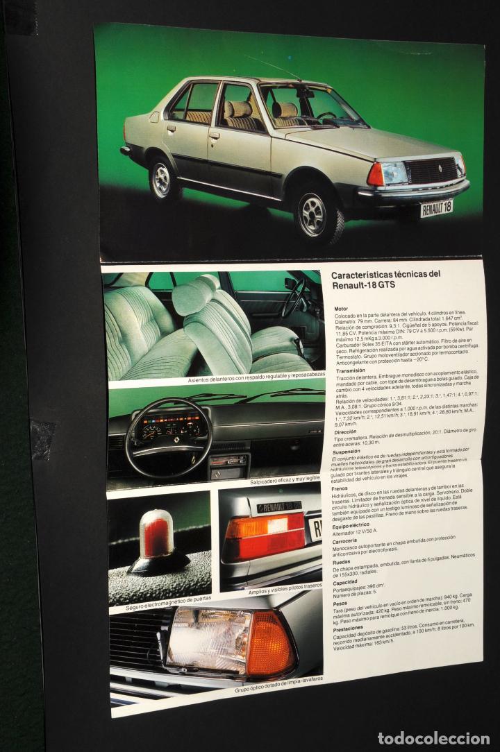 Automobili e Motociclette: TRIPTICO COCHE RENAULT 18 (RENAULT LERIDA - A&Ntilde;O 1978)