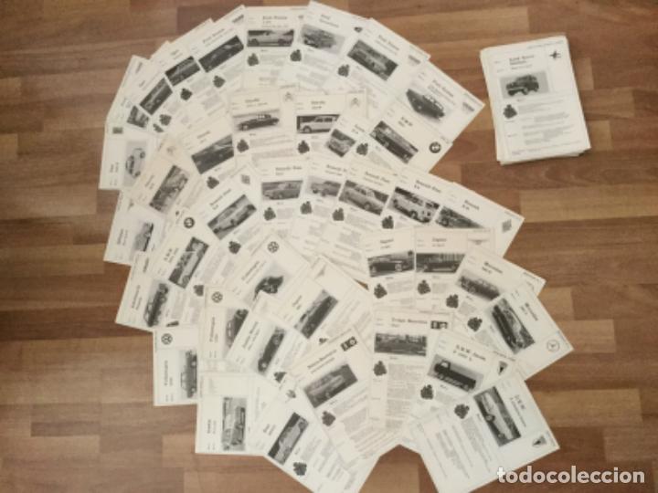 Coches y Motocicletas: 10&euro; UNIDAD ficha CEAC coche SEAT, D.K.W IMOSA, BARREIROS, JAGUAR,RENAULT 4,GORDINI, CITROEN DS. ETC