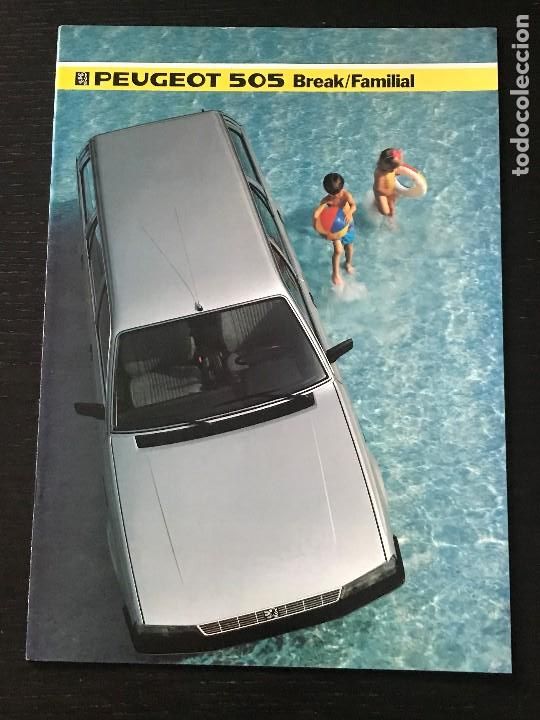 Coches y Motocicletas: PEUGEOT 505 BREAK FAMILIAR GL GLD GR GRD - CATALOGO PUBLICIDAD ORIGINAL - 1985 - EN ALEMAN