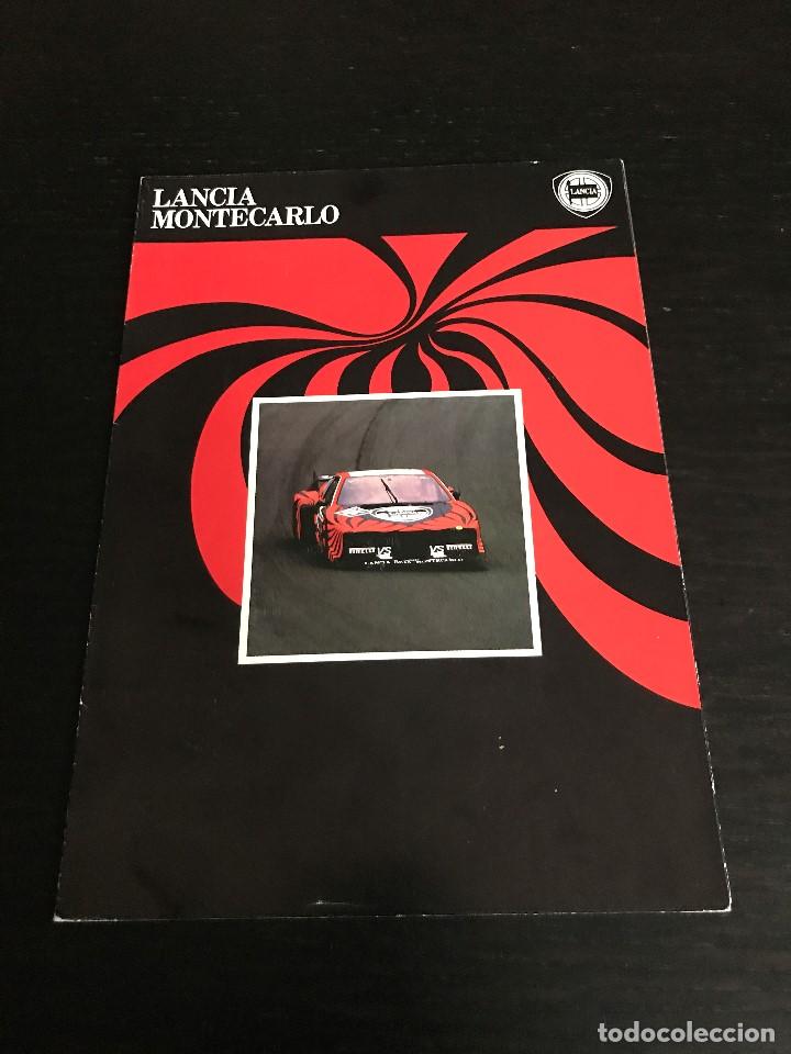 Coches y Motocicletas: LANCIA BETA MONTECARLO - CATALOGO PUBLICIDAD ORIGINAL - A&Ntilde;OS 80 - INGLES