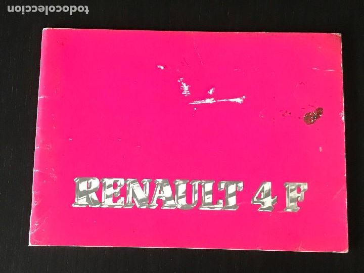 Autos und Motorr&auml;der: RENAULT 4 F / 4F 6 S / 4F 6 SA FURGONETA - MANUAL USUARIO ORIGINAL - JULIO 1981 - ESPA&Ntilde;OL