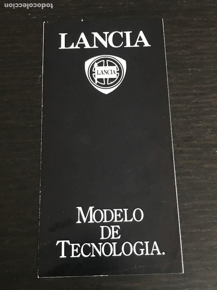 Coches y Motocicletas: LANCIA GAMA Y10 DELTA PRISMA THEMA HF TURBO - CATALOGO PUBLICIDAD ORIGINAL - A&Ntilde;O 1987 - ESPA&Ntilde;OL