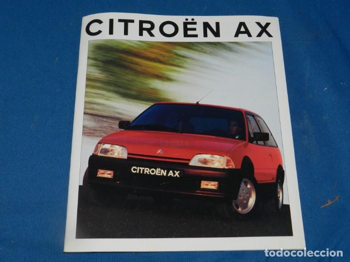 Coches y Motocicletas: (M69) CATALOGO ORIGINAL A&Ntilde;OS 90 CITRO&Euml;N AX, ILUSTRADO, BUEN ESTADO