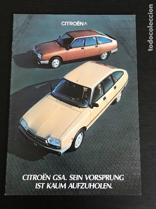 Coches y Motocicletas: CITROEN GSA SPECIAL X1 X3 PALLAS BREAK CLUB - CATALOGO PUBLICIDAD ORIGINAL - A&Ntilde;O 1983 - ALEMAN