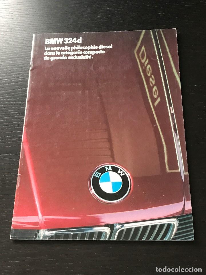 Coches y Motocicletas: BMW 324 D SERIE 3 DIESEL - CATALOGO PUBLICIDAD ORIGINAL - 1986 - FRANCES