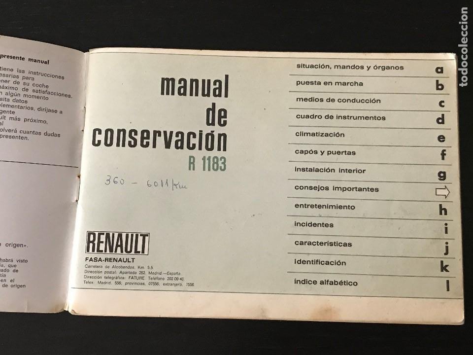 renault 6 - manual usuario conservacion uso y e - Comprar Catálogos