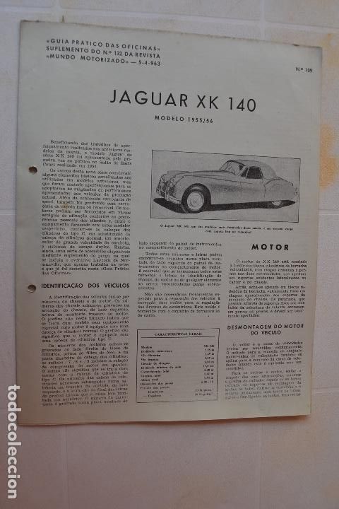 Coches y Motocicletas: MANUAL DE TALLER PR&Aacute;CTICO JAGUAR XK140 MODELO 1955 1956
