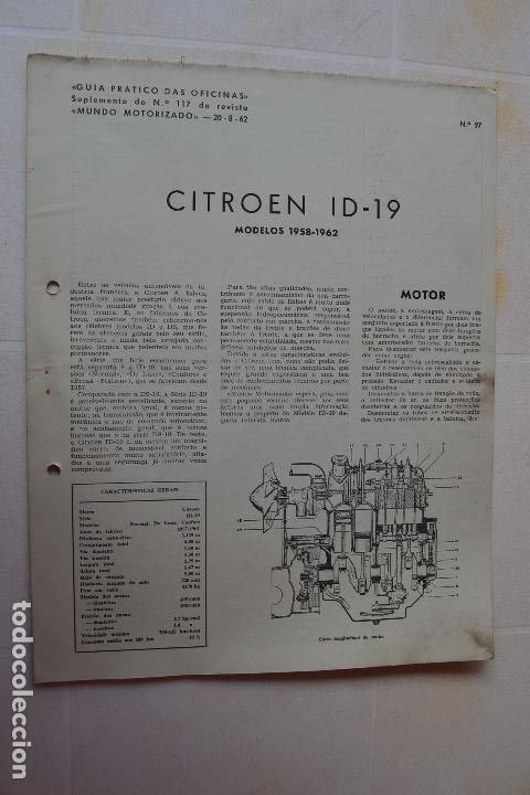 Coches y Motocicletas: MANUAL DE TALLER PR&Aacute;CTICO citroen id-19 modelos 1958-1962