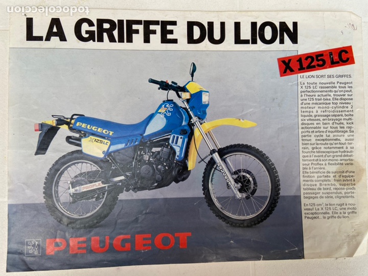 Coches y Motocicletas: 1980 CAT&Aacute;LOGO PEUGEOT X 125 LC