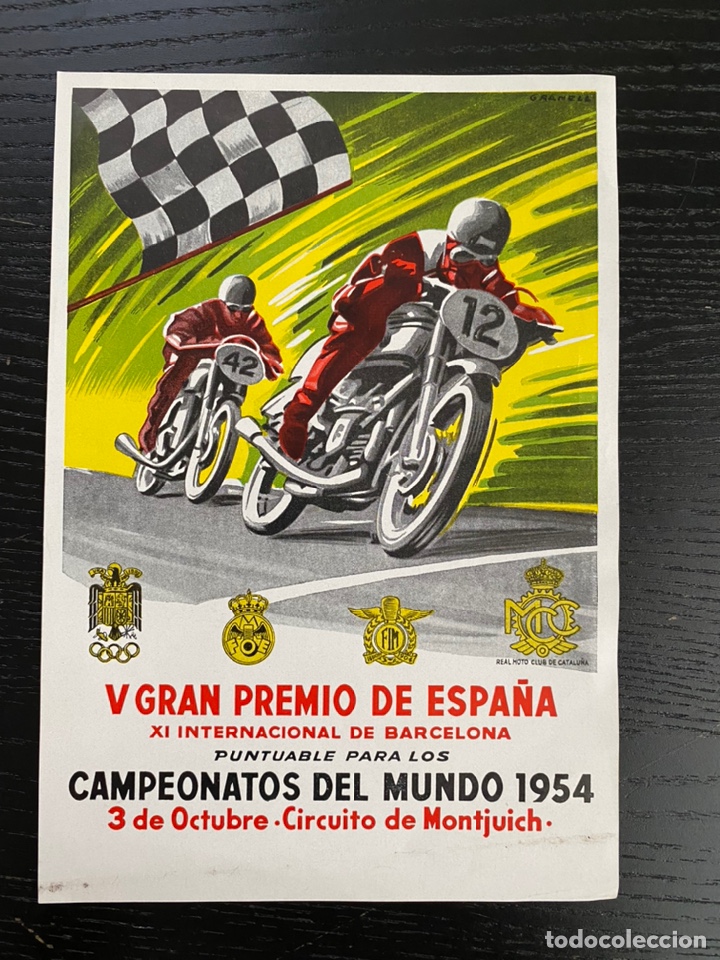 Autos und Motorr&auml;der: Propaganda peque&ntilde;o formato V gran premio de Espa&ntilde;a circuito Montjuich