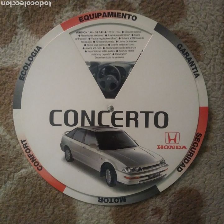 Coches y Motocicletas: Cat&aacute;logo propaganda Honda Concerto