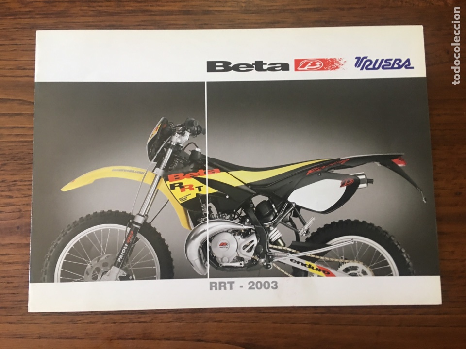 Automobili e Motociclette: FOLLETO MOTO BETA RACING TRUEBA RRT 2003 (BROCHURE MOTORCYCLE)