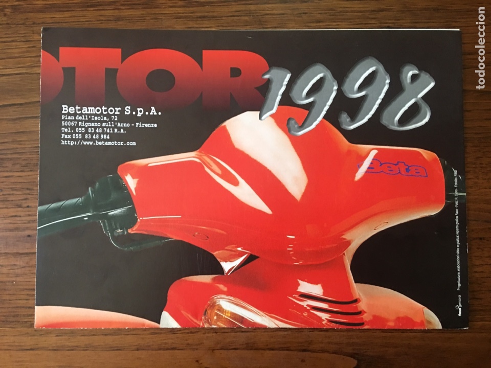 Voitures et Motocyclettes: FOLLETO MOTO BETA CATALOGO 1998 (BROCHURE MOTORCYCLE).TRIAL WORLD CHAMPION