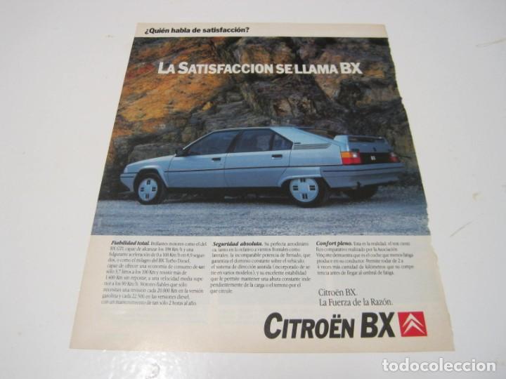Coches y Motocicletas: CITRO&Euml;N BX GTi. Anuncio publicidad 1988