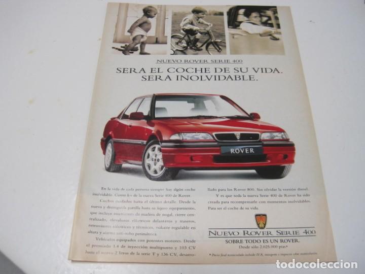 Coches y motocicletas: ROVER SERIE 400. Anuncio publicidad
