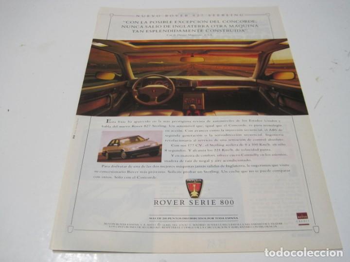 Coches y motocicletas: ROVER 827 STERLING. Anuncio publicidad 1989