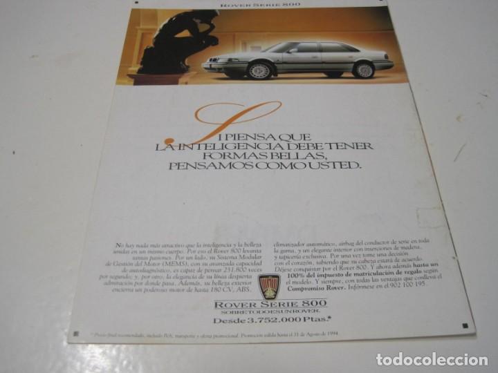 Coches y motocicletas: ROVER SERIE 800. Anuncio publicidad 1994