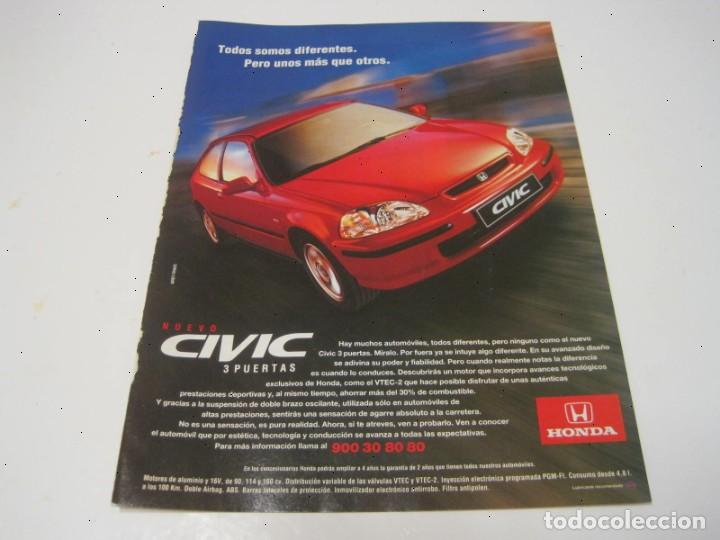 Coches y motocicletas: HONDA CIVIC 3 PUERTAS. Anuncio publicidad 1995