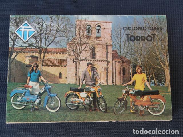 Cars and Motorcycles: TR&Iacute;PTICO CAT&Aacute;LOGO EXTENSIBLE CICLOMOTORES TORROT. A&Ntilde;OS 70.