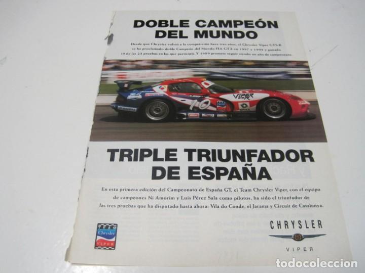 Coches y Motocicletas: CHRYSLER VIPER. Anuncio publicidad 1999
