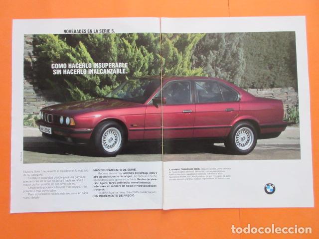 Carros e motociclos: PUBLICIDAD 1994 - BMW SERIE 5 - TAMA&Ntilde;O 22,5 x 30 CM X 2 HOJAS - 2 PAGINAS CORTADA CENTRO