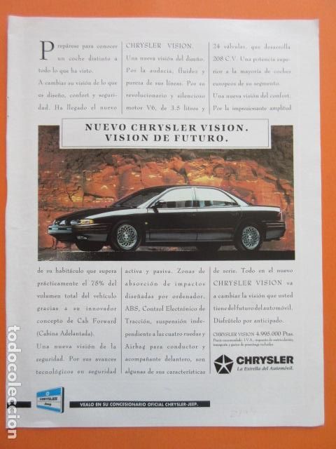 Coches y Motocicletas: PUBLICIDAD 1994 - CHRYSLER VISION - TAMA&Ntilde;O 22,5 x 30 CM