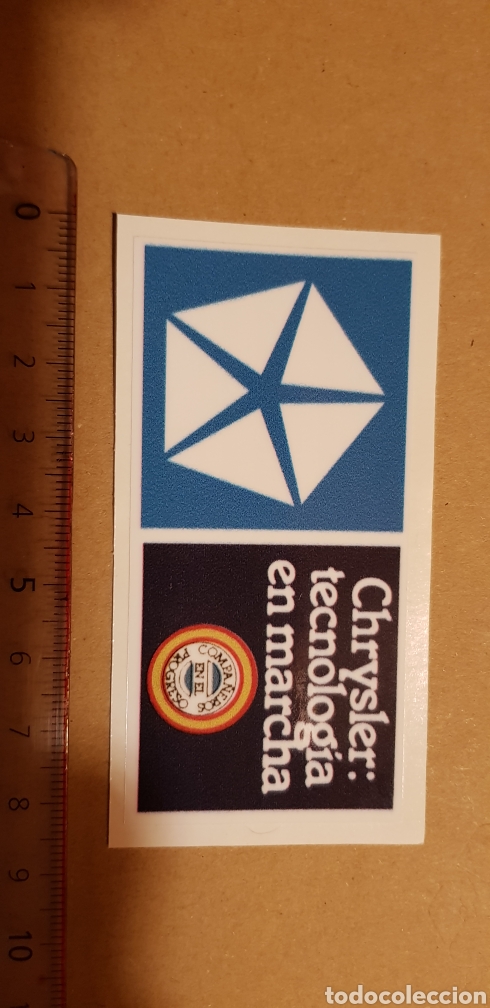 Coches y Motocicletas: Pegatina publicidad Chrysler