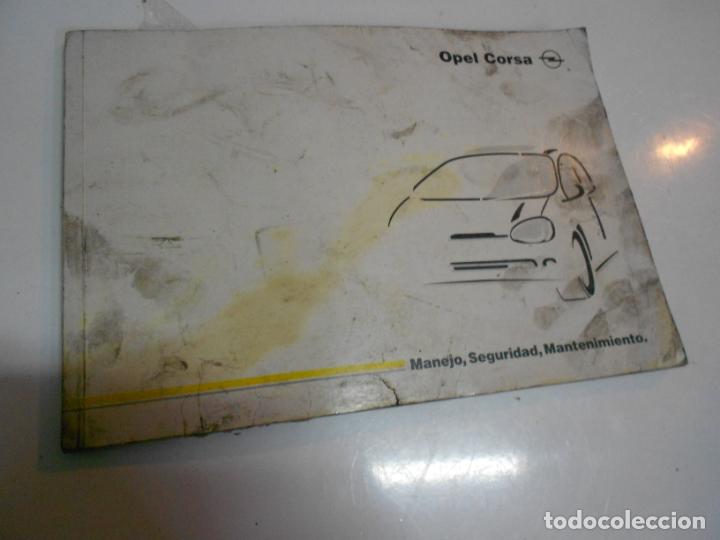 Coches y Motocicletas: ANTIGUO MANUAL OPEL CORSA - CG7