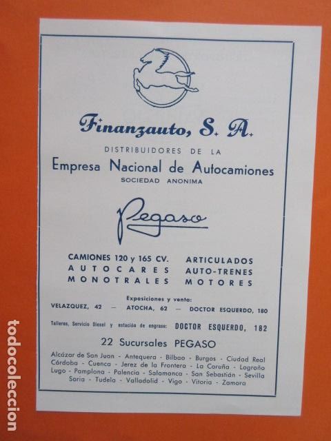 Coches y motocicletas: PUBLICIDAD COLECCION COCHES - PEGASO FINANZAUTO TRASERA TRANSPORTE VALLEJO LUGO MADRID