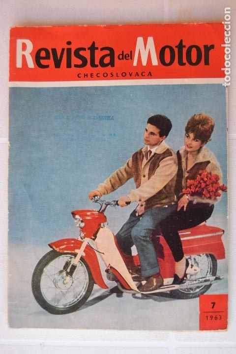Coches y motocicletas: 1963 N&ordm;10 REVISTA DEL MOTOR CHECOSLOVACA MOTOCICLETAS , COCHES