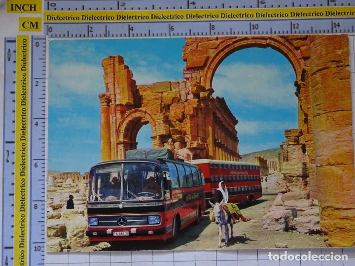Automobili e Motociclette: POSTAL DE COCHES MOTOS. AUTOB&Uacute;S MERCEDES HOTELES VIAJES ROTEL TOURS. 966