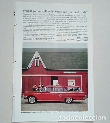 Coches y Motocicletas: 1960 Chevrolet Kingswood Station Wagon. General Motors. Recorte publicidad