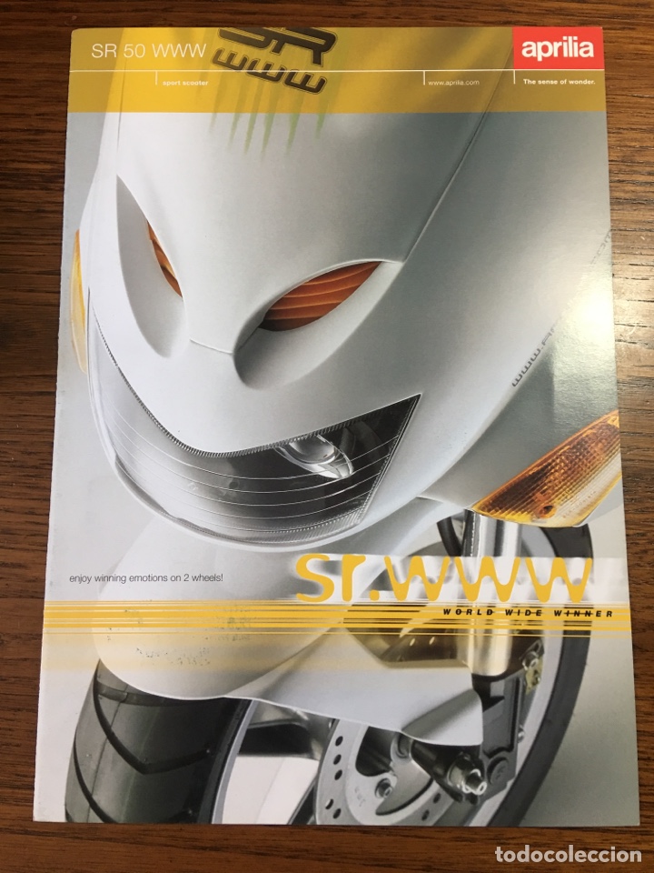 Voitures et Motocyclettes: FOLLETO MOTO APRILIA SR 50 WWW SCOOTER (BROCHURE MOTORCYCLE) ...