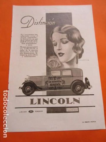 Autos und Motorr&auml;der: PUBLICIDAD 1930 - COLECCION COCHES - LINCOLN FORD FORDSON