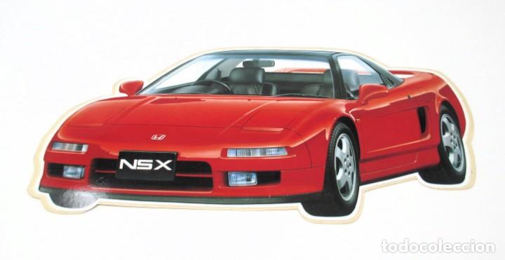 Coches y motocicletas: Gran Adhesivo Coche Honda NSX, a&ntilde;os 90, sin estrenar, mide 25 x 11,5 cm.