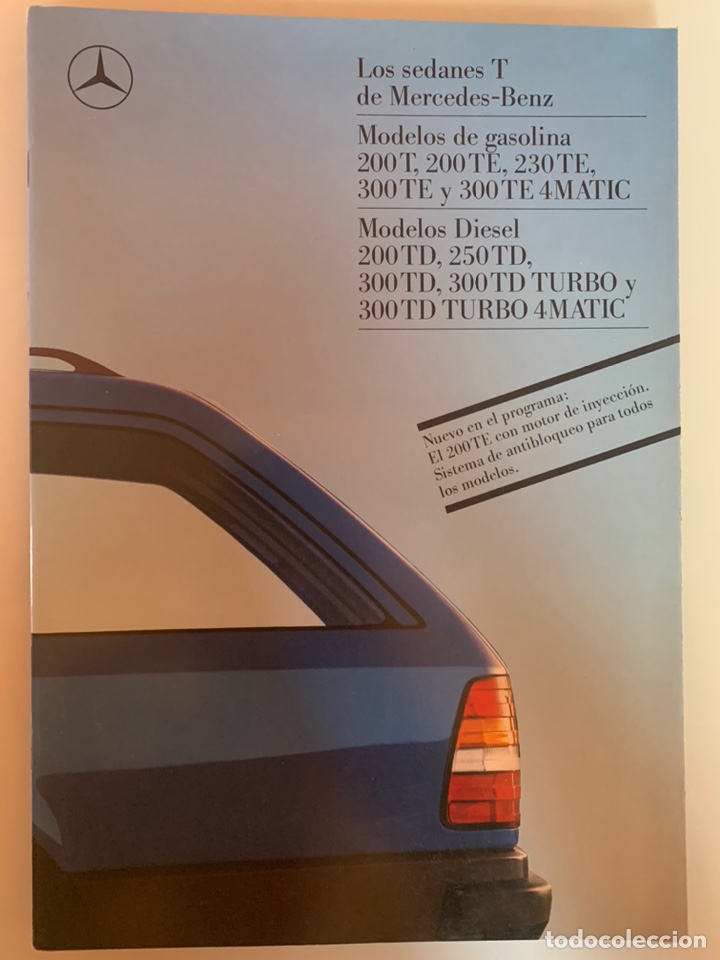 Coches y motocicletas: Cat&aacute;logo folleto publicidad Mercedes-Benz 200 t te 230 300 4matic td 250 turbo de 1988
