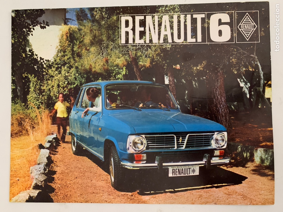 Carros e motociclos: Cat&aacute;logo folleto publicidad original Renault 6 de 1971