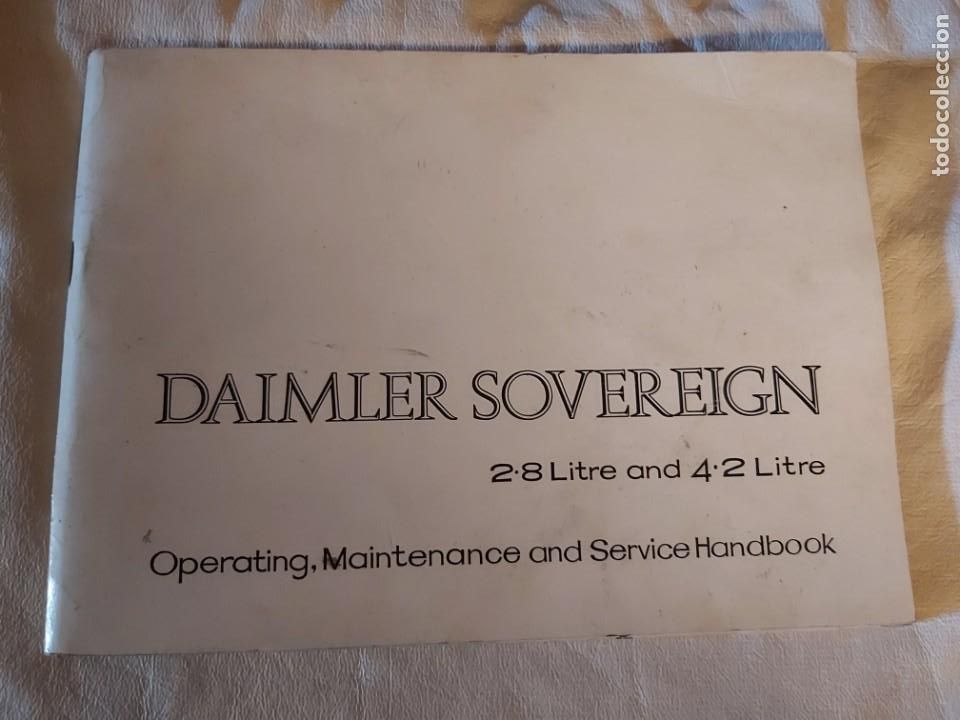 Automobili e Motociclette: DAIMLER SOVEREIGN. HANDBOOK. MANUAL.