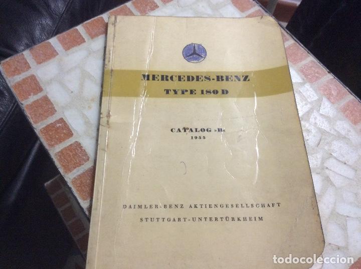 Autos und Motorr&auml;der: Mercedes Benz type 180D catalogo B 1955 piezas
